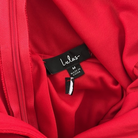 Glamorous Event Red Velvet Strapless Mermaid Maxi Dress - Picture 9 of 9